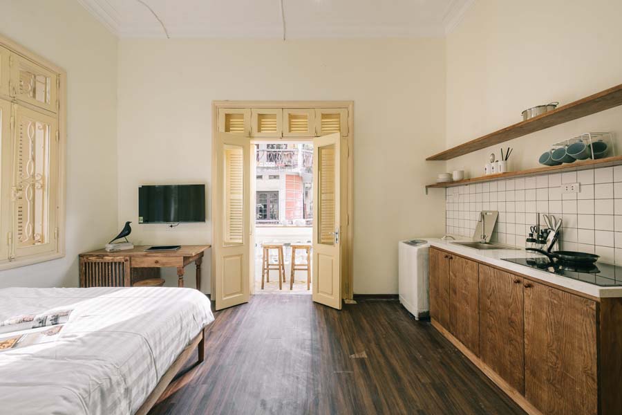 NYNA House-Traditional Studio-Near Walking Streetarden in City-Balcony-Egg Coffee Class 20