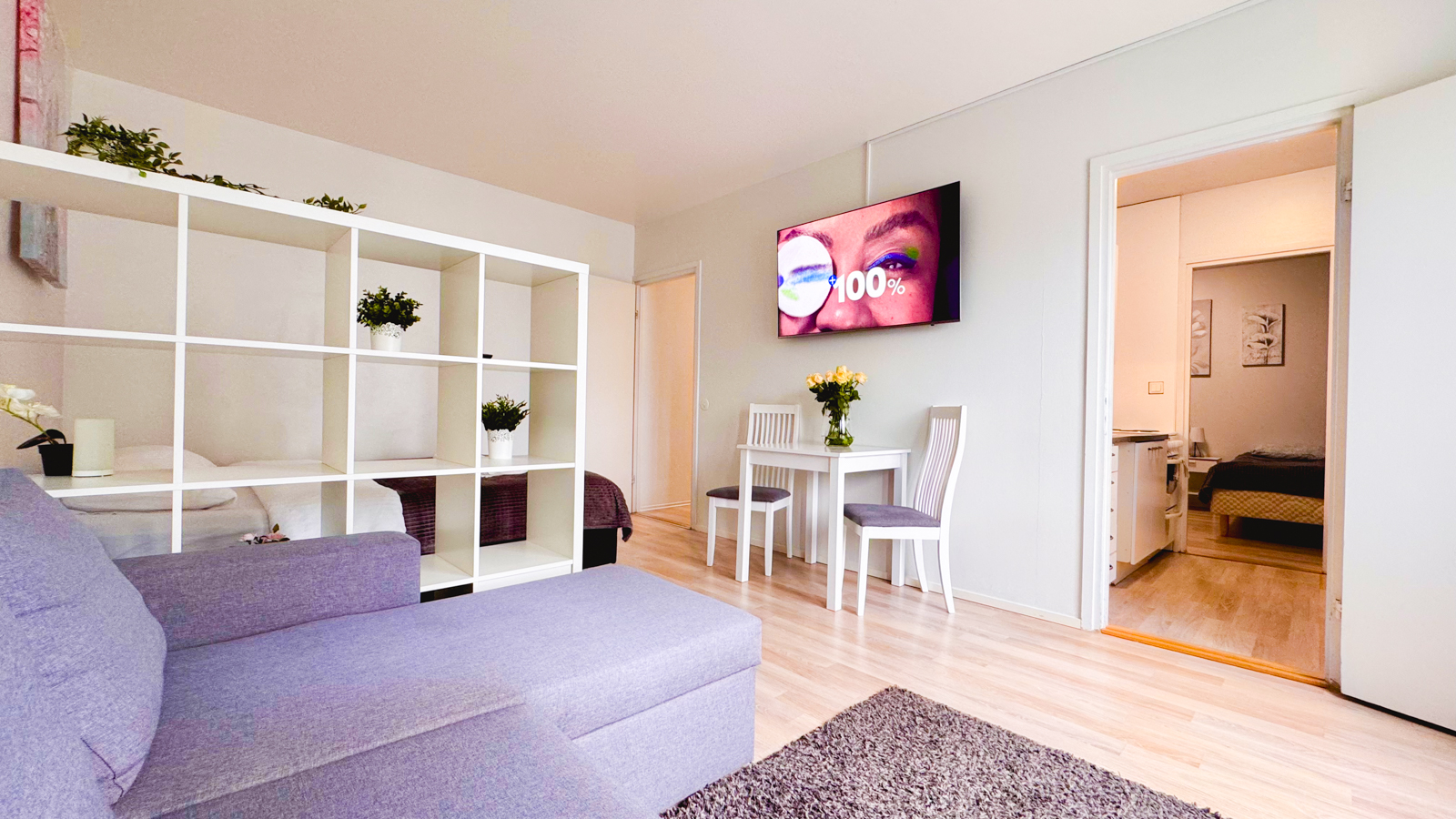 Spacious 2room apartment in the center of Oulu, Parking 6