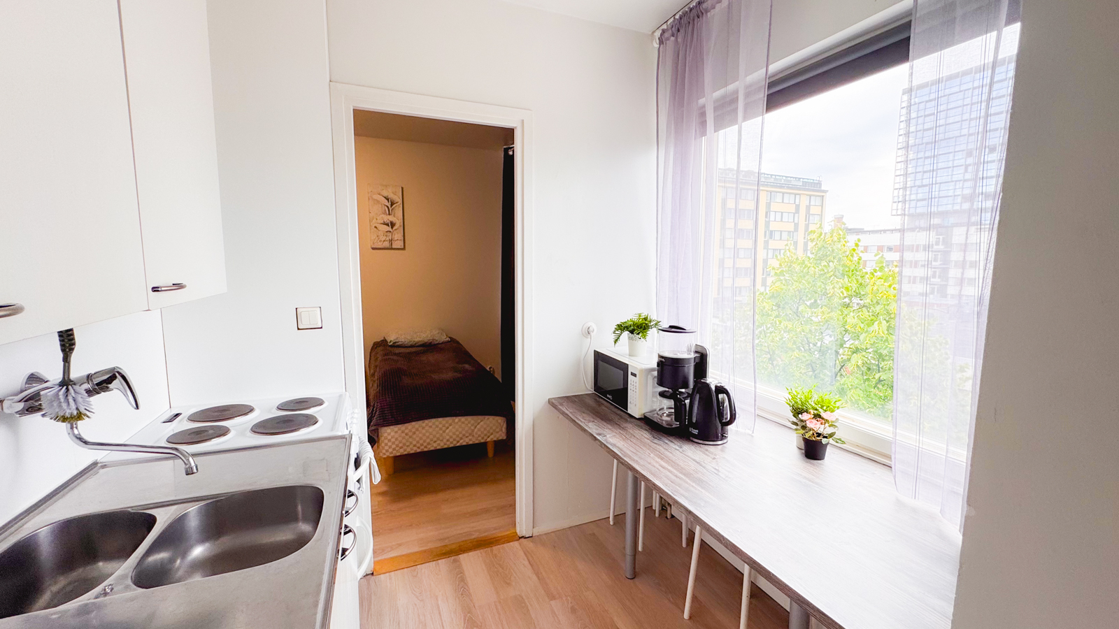 Spacious 2room apartment in the center of Oulu, Parking 10